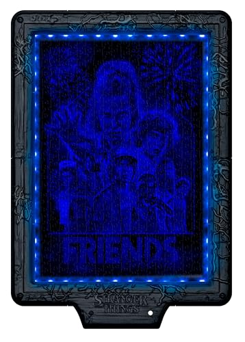 Clementoni Stranger Things Metamorphic Art Puzzle - 520-Piece LED Interactive Puzzle for Fans 9
