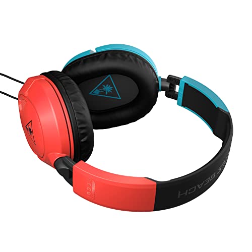 Turtle Beach Recon 50 Red/Blue Gaming Headset for Nintendo Switch, Xbox, PS4, PS5, PC & Mobile