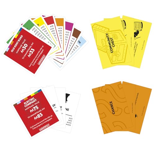 Monopoly-Brettspiel mit Ablagefach und größeren Metallspielmarken – englische Version 10