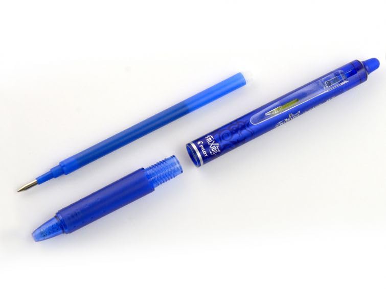PILOT Flow Pack FriXion Ball Clicker 07 X1 Black - Set of 3 Black Gel Ink Rollerball Refills 6