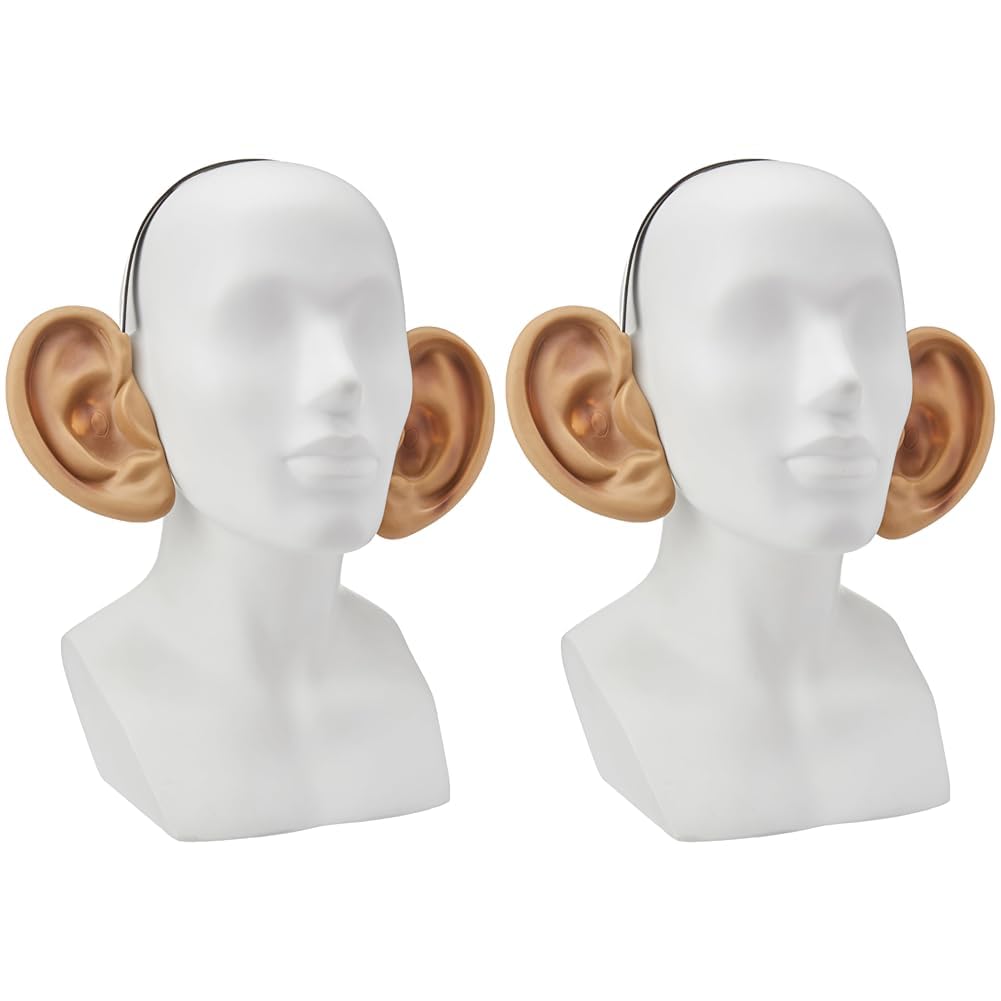 Bristol Novelty Big Ears on Headband - Flesh Beige/Black, One Size 1
