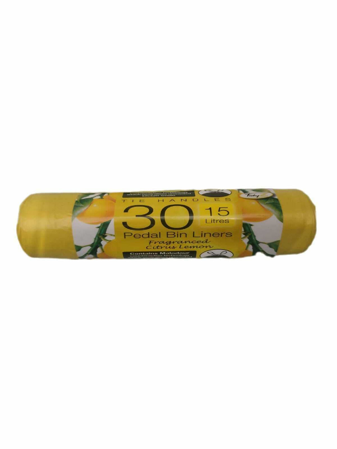 Tidyz Tie-Handle Fragranced White Bin Liners 30 Pack (15 Litres)