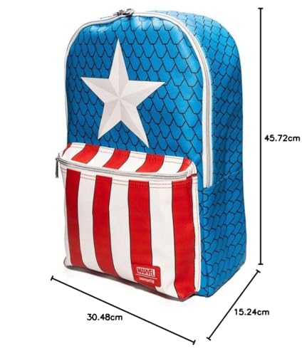 Loungefly Captain America Mini Backpack with Exclusive Pin 4
