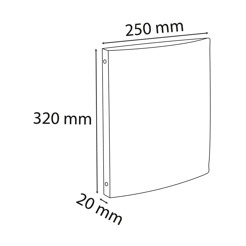 Exacompta O-Ring Binder - Flexible PP Cover | A4 | 4 Round Rings 15mm | Black 4
