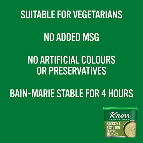 Knorr Classic Broccoli and Stilton Soup Mix - Makes 25 Portions (4.25L Yield) | Vegetarian