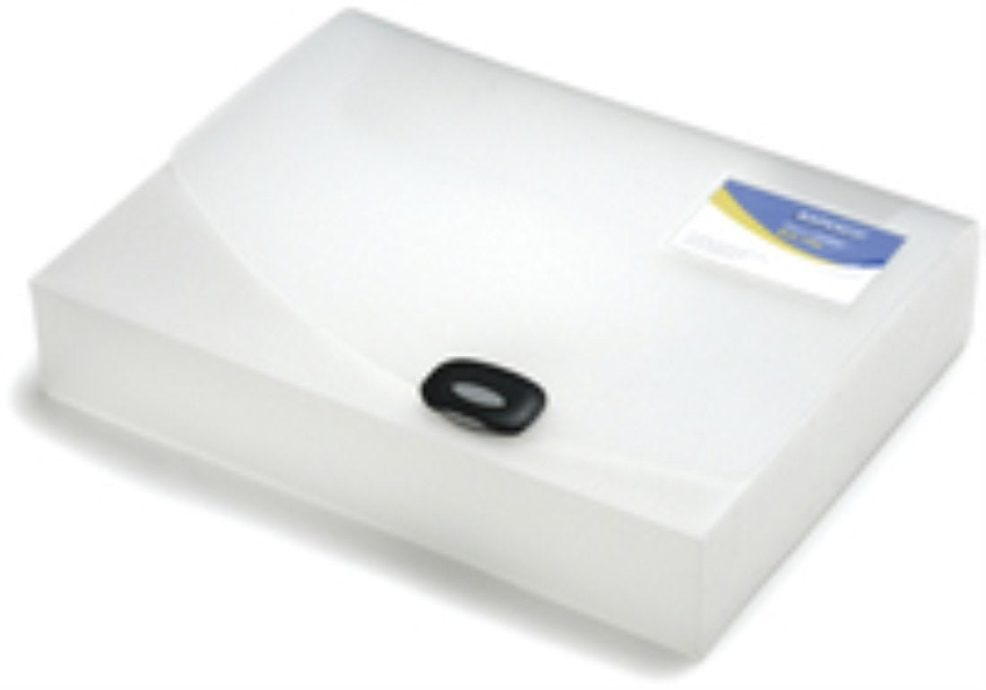 RAPESCO 0711 A4 Rigid Box File - Clear Transparent | 40mm Spine | 375 Sheet Capacity 1