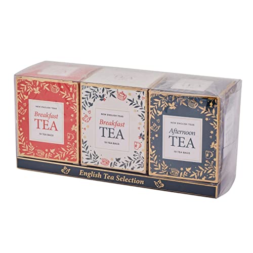 New English Teas Christmas Themed English Tea Carton Gift Set of 3 7