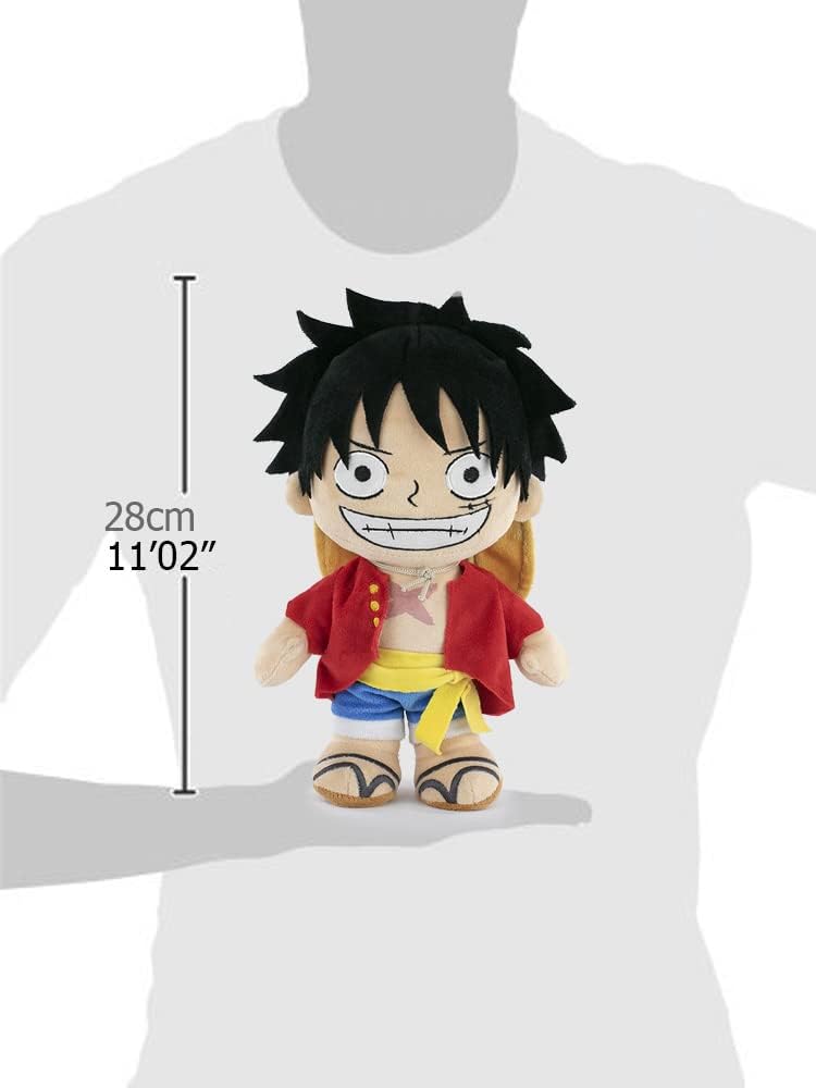 BARRADO One Piece - Soft Toy of the Characters of One Piece - 28cm, 11'02" - Luf