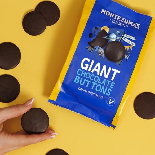 Montezuma's Giant Dark Chocolate Buttons, Gluten Free and Naturally Vegan