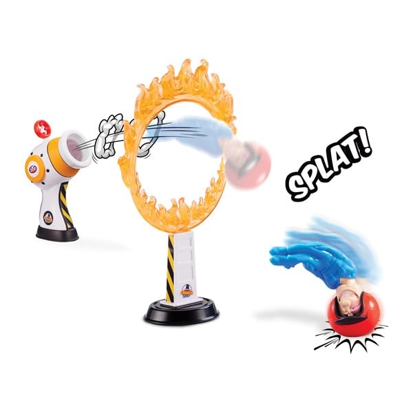 Stuntman Stu Hot Shot Cannon Blast - Sling Shot Action Playset for Kids 4