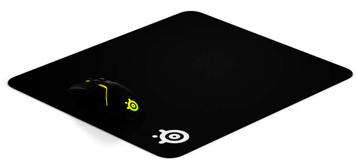 SteelSeries QcK+ Gaming Mouse Pad - Large 450mm x 400mm - Non-Slip Rubber Base - Black