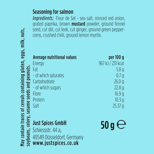 Just Spices - Salmon Seasoning 50g 7