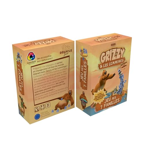 Débâcle Jeux Grizzy & the Lemmings Happy Families Card Game (French) 4