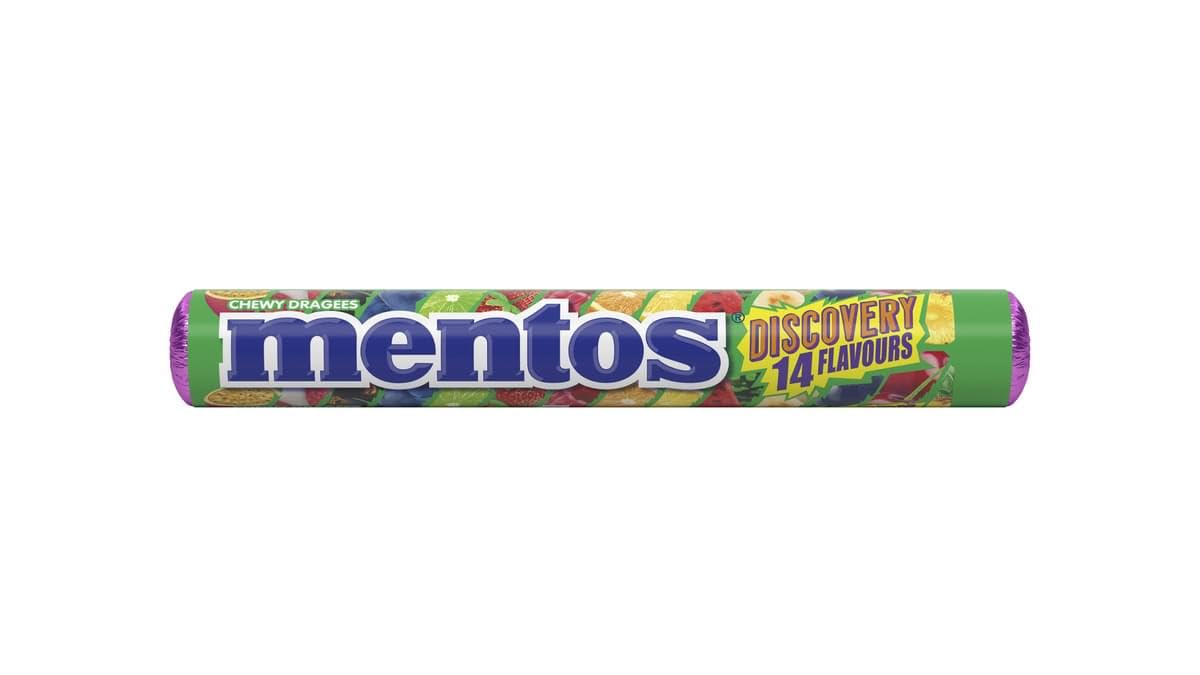MENTOS Discovery Soft Chews - 5 Rolls of 14 Unique Fruit Flavours | 190g