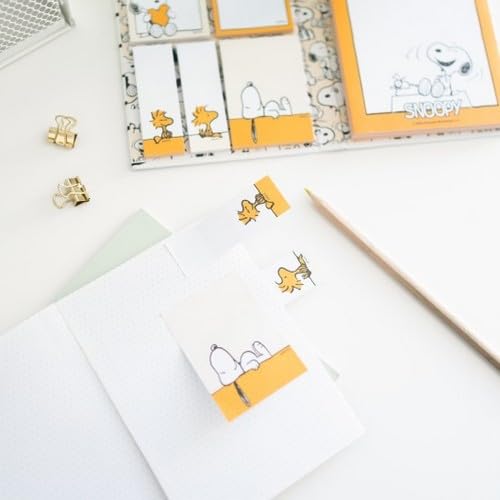 Grupo Erik Snoopy Lazy Days Set - 6 Sticky Notes in Various Sizes & Tabs | Official Merchandise 4