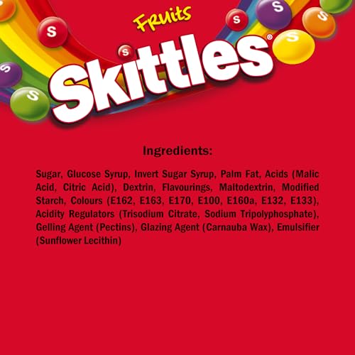 Skittles Giants Gooey Vegan Sweets Sharing Bag 125g