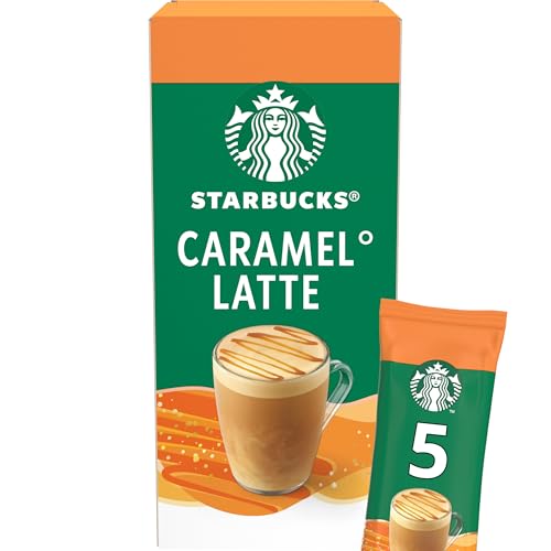 STARBUCKS Caramel Latte Premium Mix Instant Coffee - 60 Sachets (12 x 5)
