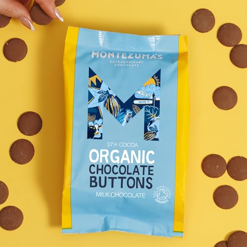 Montezuma Organic Milk Chocolate Buttons, 37% Cocoa, Gluten Free, 120g 2