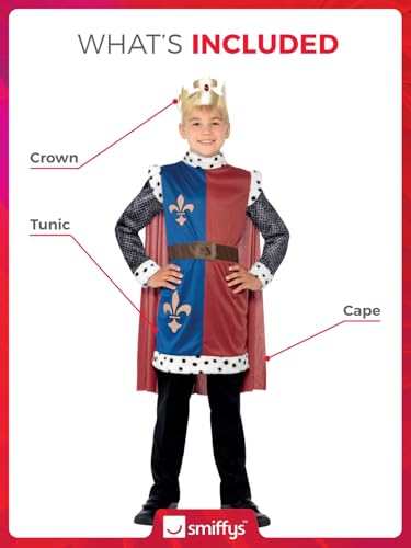Smiffys King Arthur Costume - Ages 4-6 (44079S)