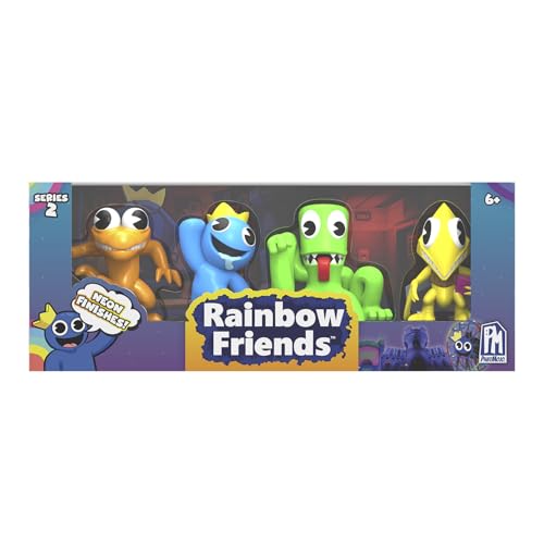 Rainbow Friends Minifigure 4-Pack – Neon Finish – Series 2 – Ages 6+ 1