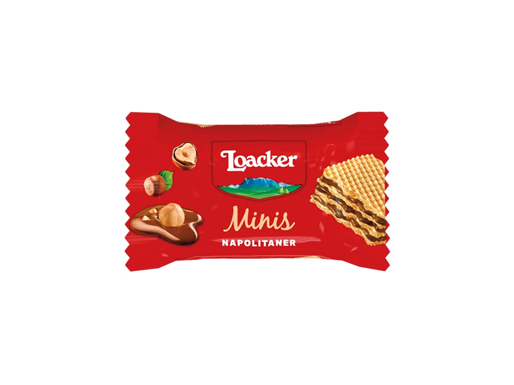 Loacker Minis Knusperwaffeln Mix - Haselnuss, Schokolade &amp; Vanille 800g 7