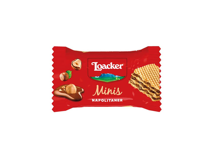 Loacker Minis Crispy Wafers Mix - Hazelnut, Chocolate & Vanilla 800g