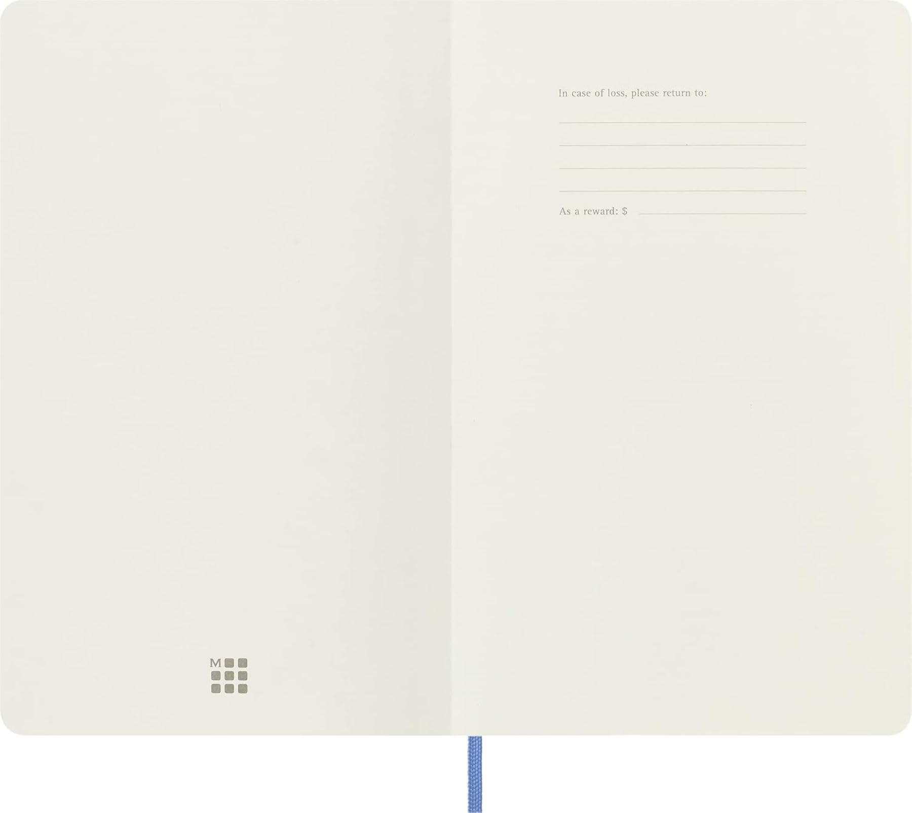 Moleskine Classic Notebook - Ruled, Soft Cover, Large 13x21 cm, Hydrangea Blue, 240 Pages 4