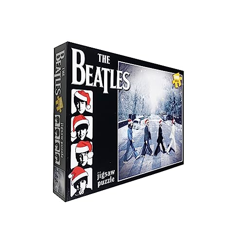 University Games The Beatles Christmas 1000 Piece Puzzle - Abbey Road Snow Scene 4