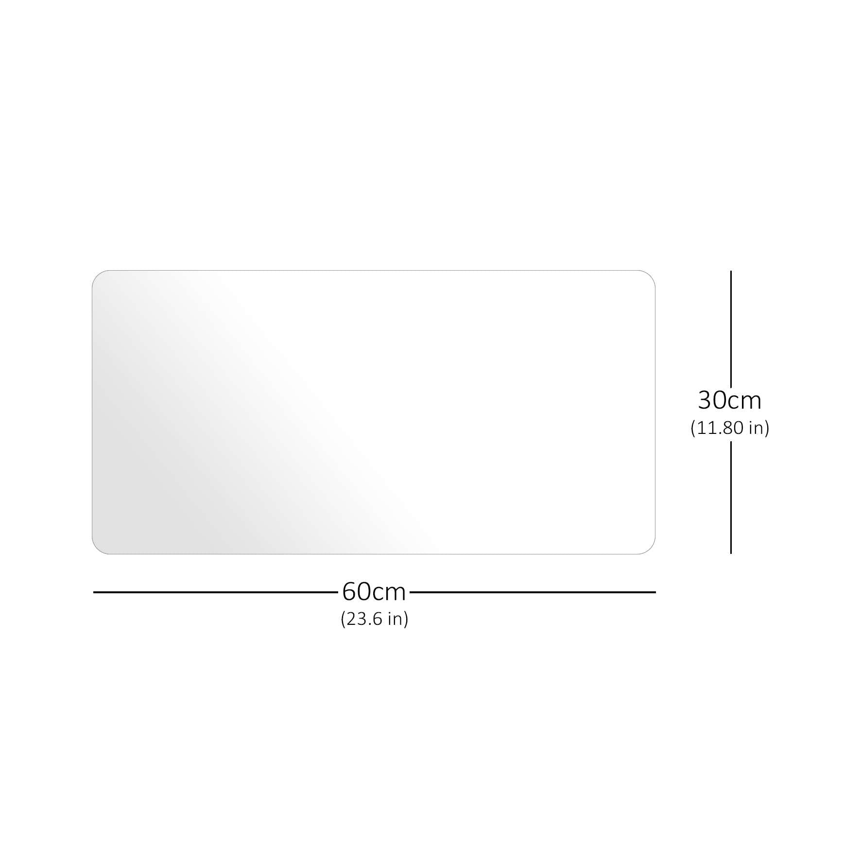 Nicoman PVC Clear Desk Mat - 60x30 cm | 2mm Thick | Non-Slip | Water & Oil Resistant