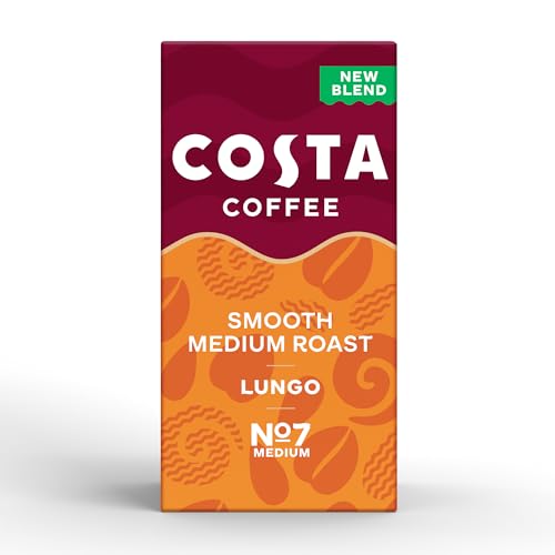 Costa - Smooth Medium Roast Aluminium Coffee Pods (Pack of 100, Fortuna Model)