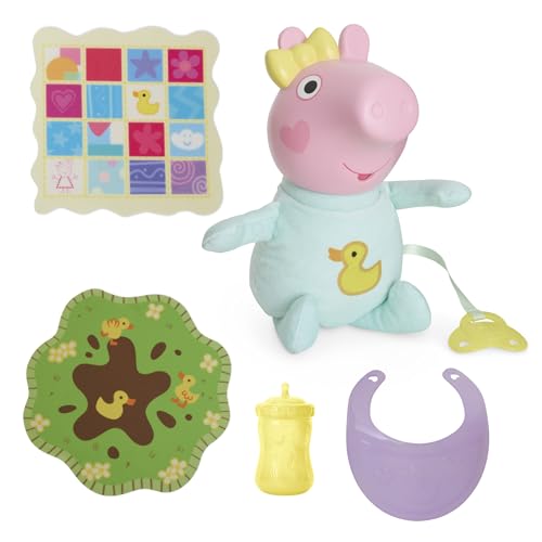 Peppa Pig Oinks and Snuggles Evie Interactive Baby Doll - 20+ Sound Effects, Ages 3+