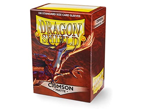 Dragon Shield Arcane Tinmen Matte Crimson 100 Protective Sleeves (ART11021)