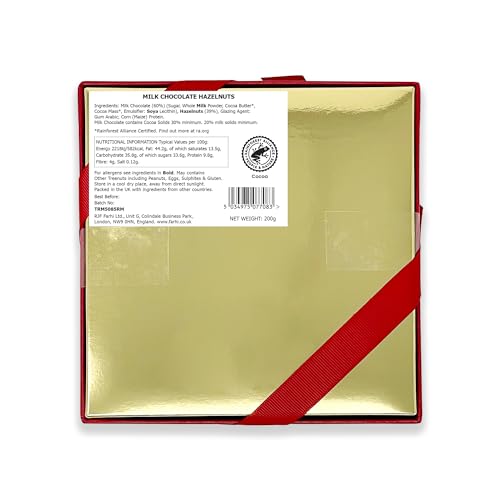 Rita Farhi Milk Chocolate Coated Hazelnuts Luxury Gift Box 200g - Palm Oil Free 13