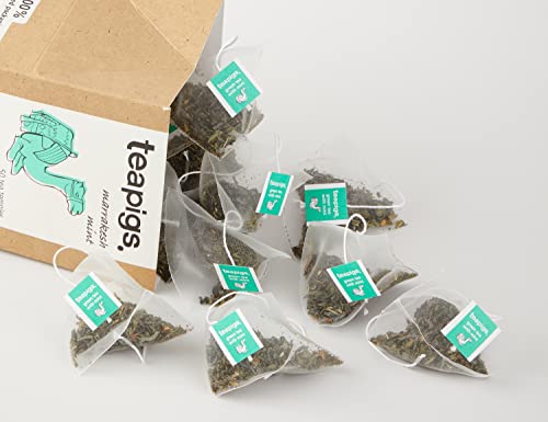 teapigs Moroccan Mint Green Tea Bags - Refreshing Chunmee Green Tea with Peppermint