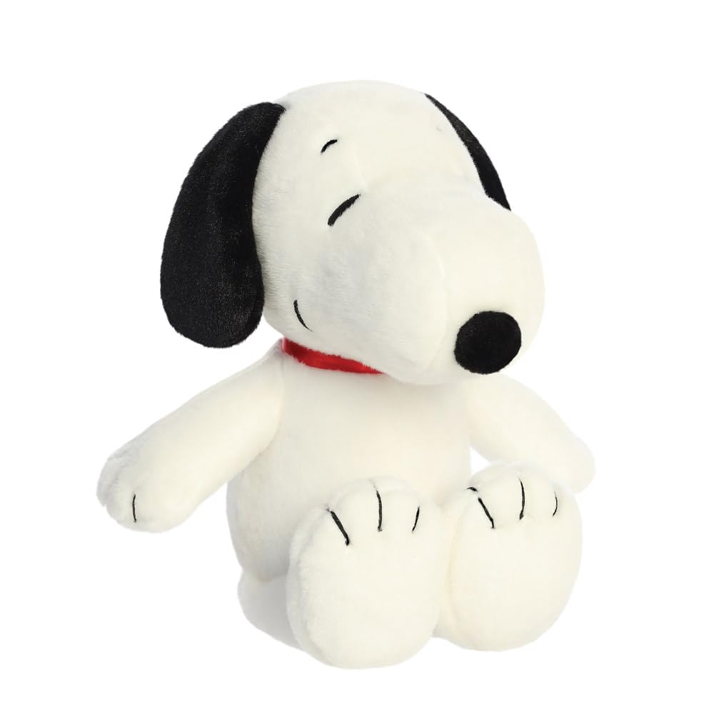 AURORA Peanuts Snoopy Soft Toy - 30 cm Plush | White & Black | Suitable from Birth 1