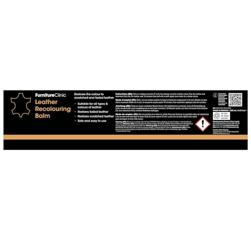 Furniture Clinic Leather Recolouring Balm - Navy Blue for Sofas, Car Seats & Shoes