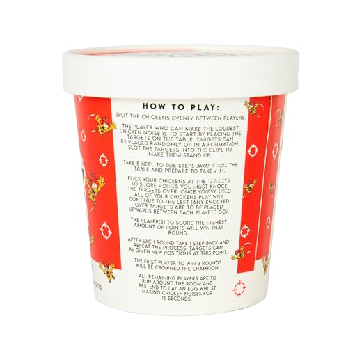 Gift Republic Finger Flicking Chicken Slingshot Game – Stretchy Rubber Chicken Catapult with Bucket 10