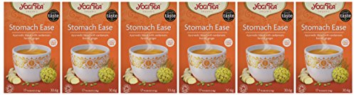 Yogi Tea - Stomach Ease Organic Herbal Tea, Caffeine Free, Blend of Cardamom, Fennel & Ginger