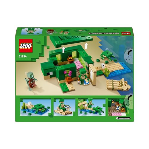 LEGO Minecraft Das Turtle Beach House – Bauset mit Turtle Warrior, Drowned &amp; Turtles für Kinder ab 8 Jahren 10