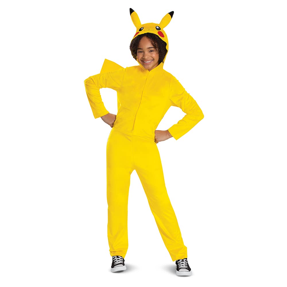 Disguise Pokémon Pikachu Costume - Kids Jumpsuit with Dimensional Hood 1