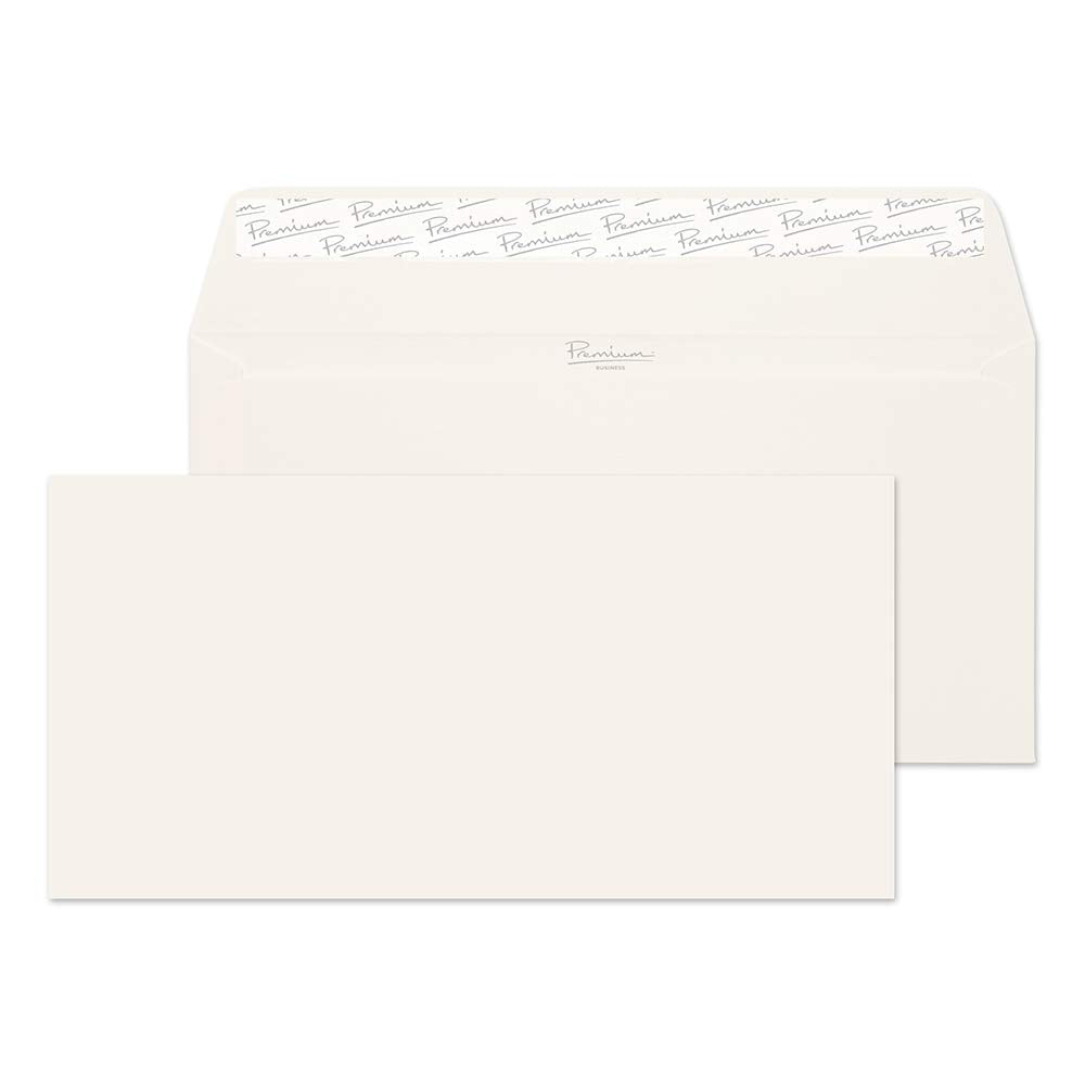 Blake Premium Business DL Booklet Envelope - 120 gsm High White Laid | Peel & Seal | Pack of 50 1