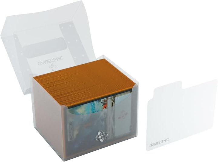 Gamegenic Side Holder 100+ XL Clear - Card Storage with Write-On Label & Flex Divider