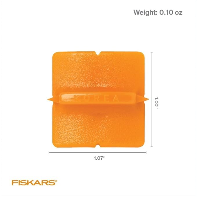 Fiskars Spare Trimmer Blades - Straight Cutting, 2 Pieces | Stainless Steel | Orange
