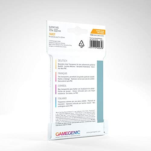 Gamegenic Prime Standard Card Game Sleeves 66 x 91 mm Gray (50 Pack) 3