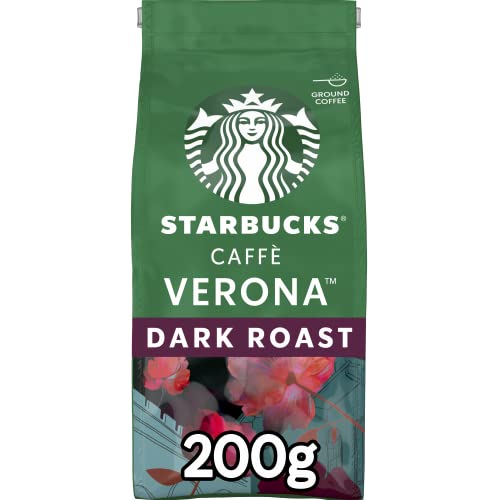 STARBUCKS - Caffè Verona Dark Roast Ground Coffee 200g (Pack of 6)