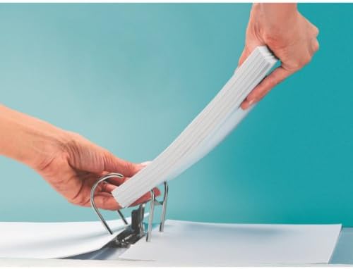 Leitz 80mm Spine A4 180 Degree Plastic Lever Arch File - Red