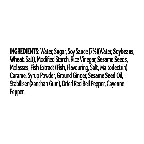 Schwartz Low Fat Dark Soy Sesame & Ginger Sauce 300g | Pack of 1 | Cooking Sauce for Fish & Prawns