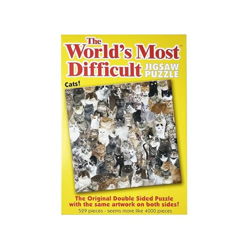 University Games Paul Lamond The World’s Most Difficult Jigsaws Cats Puzzle (529-Piece)