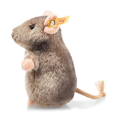 Steiff Piff Mouse Plush Toy - Soft Grey Stuffed Animal, 10cm 8