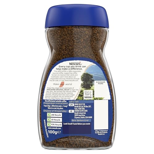 NESCAFÉ Original Decaf Instant Coffee 190g - Rich Aroma, Full and Bold Flavor 8